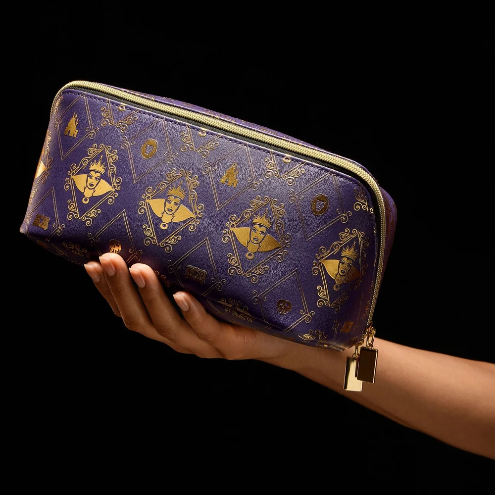 Disney Villains Evil Queen Purple and Gold Cosmetic Bag